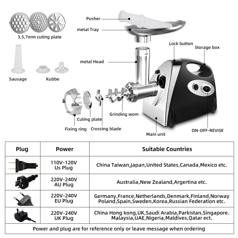 Home Use Electric Meat Grinder& Sasauge Suffer